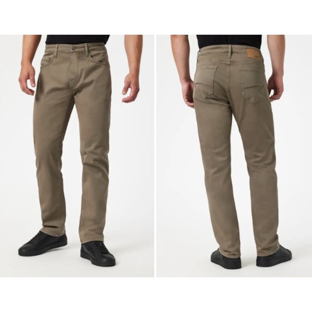 New NWT Mavi Jeans Zach Straight Leg Jeans Size In Olive 46‎ X 34